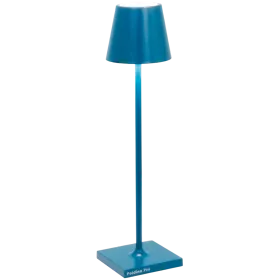 ZAFFERANO POLDINA PRO MICRO TABLE LAMP 70x275mm. MATT CAPRI BLUE-1.8W-DYNAMIC WHITe — Image №1
