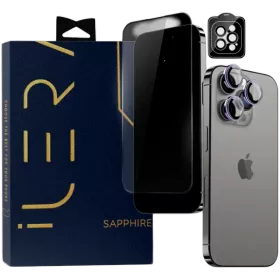 Захисне скло iLera Sapphire Ultra + для iPhone 15 Pro (iLSPDL_15Pr) — Зображення №1