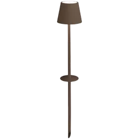 ZAFFERANO POLDINA FLOOR LAMP WITH PEG 111x600mm. MATT RUST 2.2W LED 185/203 lm. — Image №1