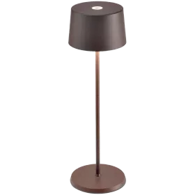 ZAFFERANO OLIVIA PRO TABLE LAMP 110x350mm. PAINTED CORTEN 2.2W LED 150lm. — Image №1