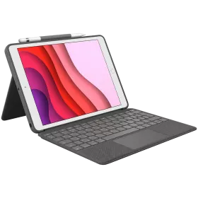 LOGITECH Чехол с клавиатурой Combo Touch , Серый для iPad Pro 12,9 дюйма (5-го поколения) — Изображение №1