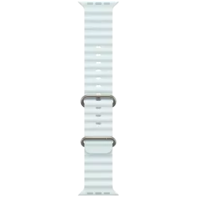 APPLE 49mm Ocean Band - Natural Titanium Finish Band Ocean Band - Natural Titanium Finish Ice Blue for Apple Watch 44/45/46/49 mm — Image №1