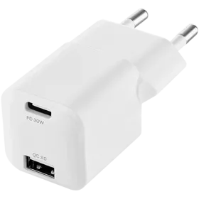 Power Adapter UBEAR 2*USB/USB-C, 30 W — Image №1