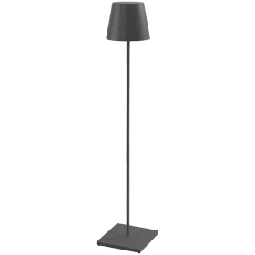 ZAFFERANO POLDINA PRO XXL FLOOR LAMP 280x1500mm. PAINTED MATT GREY 6.5W LED 510lm. — Image №1