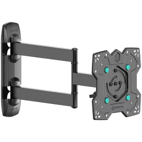 ONKRON Full Motion TV Wall Mount for 17"– 43" LCD LED Flat Screens up to 34,9 kg, Black — Image №1