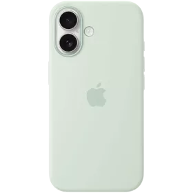 APPLE Чохол силіконовий з MagSafe Aquamarine для iPhone 16 — Зображення №1