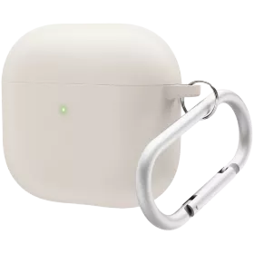 ELAGO Чехол Hybrid Hang Case  Серо-бежевый для AirPods (Gen4) — Изображение №1
