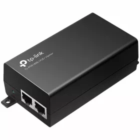 TP-LINK PoE+ Injector Adapter, 1× Gigabit PoE Port, 1× Gigabit Non-PoE Port, 802.3at/af Compliant (up to 30W), Data and Power Carried over The Same Cable Up to 100 Meters, Plastic Case, Pocket Size, Wall mountable, Plug and Play — Image №1