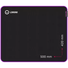 LORGAR Multispandex mousepad з purple rubber, Чорний — Зображення №1