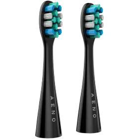 AENO  для AENO DB1S/DB2S toothbrushes, ЧёрныйReplacement toothbrush heads, Black, Dupont bristles, 2pcs in set — image №1