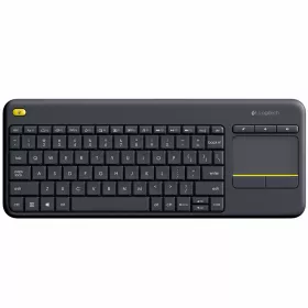 Клавиатура LOGITECH K400 Touch Plus UA Wireless Black (L920-007145) — Изображение №1