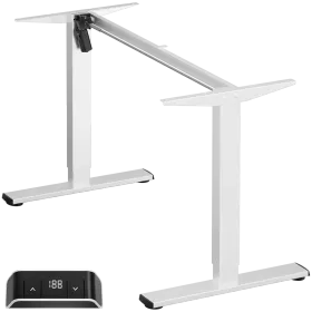 ONKRON Motorized Under Desk for tabletops 47-66" x 23-29", White — Image №1