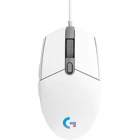 LOGITECH G102 LIGHTSYNC Gaming Mouse, Wired, White — Image №1