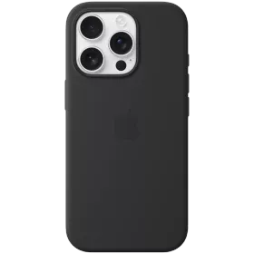 APPLE силиконовый чехол с MagSafe Чёрный для iPhone 16 Pro — Изображение №1
