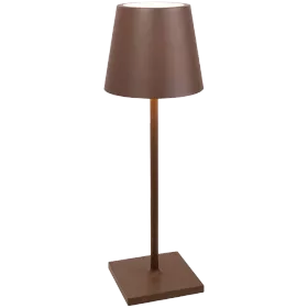 ZAFFERANO POLDINA L DESK LAMP 165x497mm. PAINTED RUST 5.5W LED 400lm. — Image №1