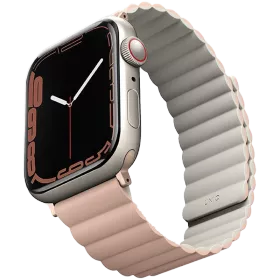 Band UNIQ Revix Reversible Magnetic Strap for Apple Watch 45/44/42 Revix Blush for Apple Watch 42/44/45 mm — image №1