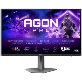 AOC Monitor LED (26.7", 2560x1440, OLED) Dark Gray — Image №1