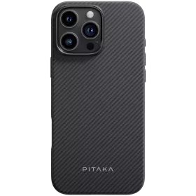 Захисний чохол PITAKA Military-Grade Protective Case with MagSafe Чорний/Сірий для iPhone 16 Pro Max — Зображення №1