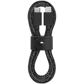NATIVE UNION Кабель-переходник с USB-C на Lightning BELT 2 TYPE C, Чёрный, 1.2м — image №1