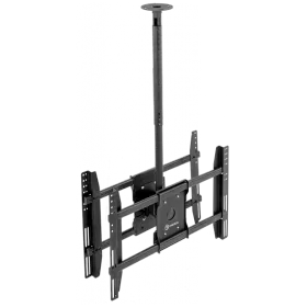 ONKRON Ceiling Mounting Kit for 2 Screens 40" – 80", Μαύρος — Εικών №1