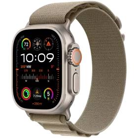 Apple Watch Ultra Series 2 GPS + Cellular, 49χιλ., Natural, Olive Alpine Loop, Medium — Εικών №1