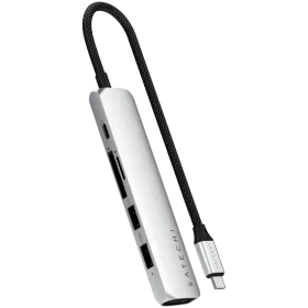 SATECHI  Slim 6 Multiport  Multiport Adapter  Сріблястий — Зображення №1