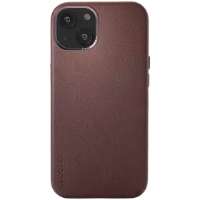 DECODED Case Leather Case with MagSafe, Brown for iPhone 13 — Image №1