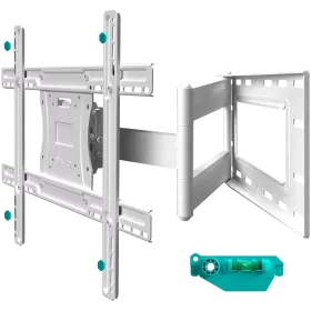 ONKRON Full Motion TV Wall Mount for 40" to 75" Screens up to 68,2 kg, White — Image №1
