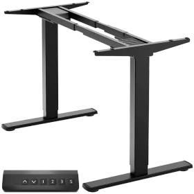 ONKRON Motorized Under Desk for tabletops (39⅜"-66⅞") x (23⅝"-29½"), Black — Image №1