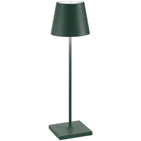 ZAFFERANO POLDINA PRO TABLE LAMP 111x380mm. MATT DARK GREEN 2.2W LED 185/203lm. — Εικών №1