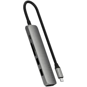SATECHI  Slim 6 Multiport  Multiport Adapter  Космічний сірий — Зображення №1