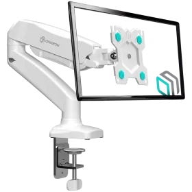 ONKRON Monitor Desk Mount for 13" to 32"  LCD LED OLED Screens up to 8 kg, White — Image №1