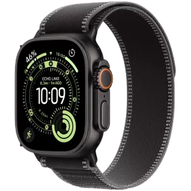 Apple Watch Ultra 3, 49mm, Black, Black/Charcoal Trail Loop, M/L — Image №1