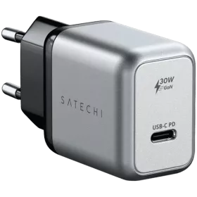 SATECHI Προσαρμογέας ρεύματος USB-C, 30 βατ, Ασημί — Εικών №1