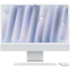 iMac 24" M4, 10C CPU 10C GPU, 16ГБ 256ГБ Твердотільний накопичувач Скло з наноструктурою, Сріблястий — Зображення №1