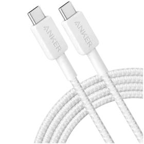 ANKER USB-C Cable, 1.8 m, Braided, White — Image №1