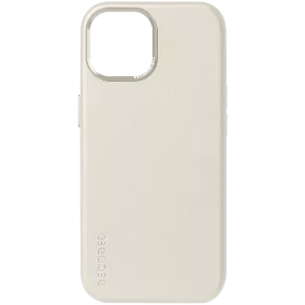 DECODED Case Leather Case with MagSafe, Clay for iPhone 15 — Image №1