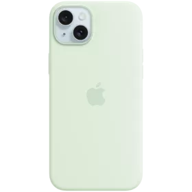 APPLE Silicone Case with MagSafe Soft Mint for iPhone 15 Plus — Image №1