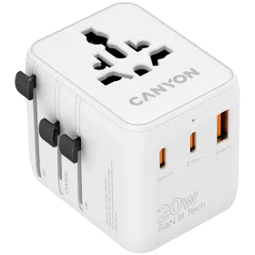 CANYON Power Adapter, 20 W, White — Image №1