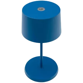 ZAFFERANO OLIVIA PRO MINI TABLE LAMP 110x220mm. MATT CAPRI BLUE 2.2W LED 144/155 lm. — Image №1