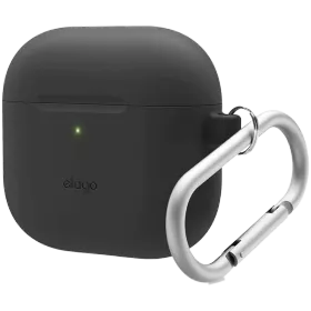 Чехол ELAGO Hang case  Чёрный для AirPods (Gen4) — Изображение №1