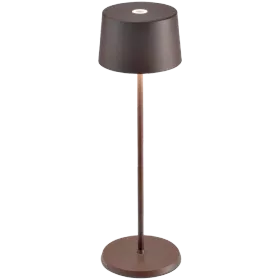 ZAFFERANO OLIVIA PRO TABLE LAMP 110x350mm. PAINTED MATT RUST 2.2W LED 130-150lm. — Image №1