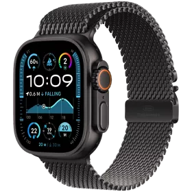 Apple Watch Ultra 2 2024  Черная титановая Milanese петля, L, 49мм, Black Titanium — Изображение №1