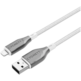 Кабель-переходник с USB на Lightning CYGNETT, 2 м, Белый — Изображение №1