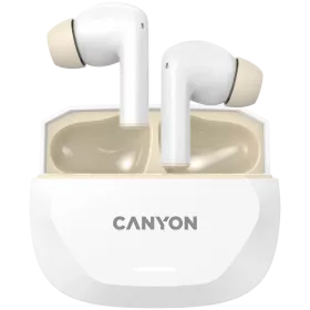 CANYON TWS-7 {Беспроводная} Гарнитура, White/Beige — Изображение №1
