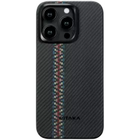 Чехол PITAKA Fusion Weaving MagEZ Case 4 с MagSafe Rhapsody для iPhone 15 Pro — Изображение №1