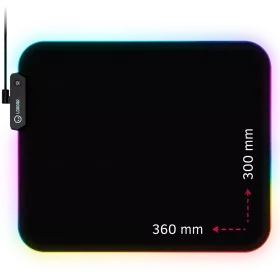 Gaming mouse pad LORGAR 360mm x 300mm x 3mm, Black — Изображение №1
