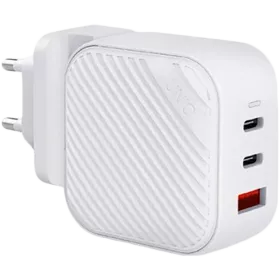 UNIQ Power Adapter 3*USB/USB-C, 66 W, White 2*USB Type-C, 4-pin USB (type A) — Image №1