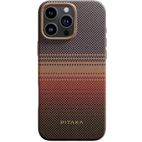 Защитный чехол PITAKA Military-Grade Protective Case с MagSafe Закат для iPhone 16 Pro — Изображение №1