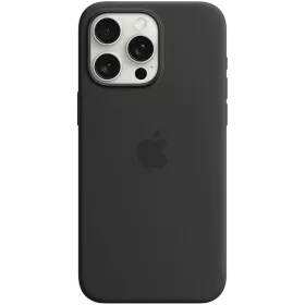 APPLE Іс Silicone Case with MagSafe with MagSafe Қара for iPhone 15 Pro Max — image №1